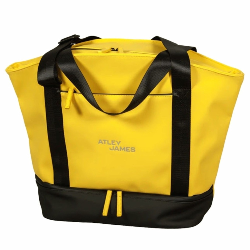 Atley James Bradshaw Travel Tote in Yellow/Black Adjustable Srtap NWT